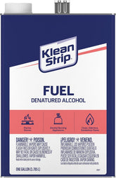 Klean Strip GSL26 Denatured Alcohol Fuel, Liquid, Alcohol, Water White, 1 gal, Can